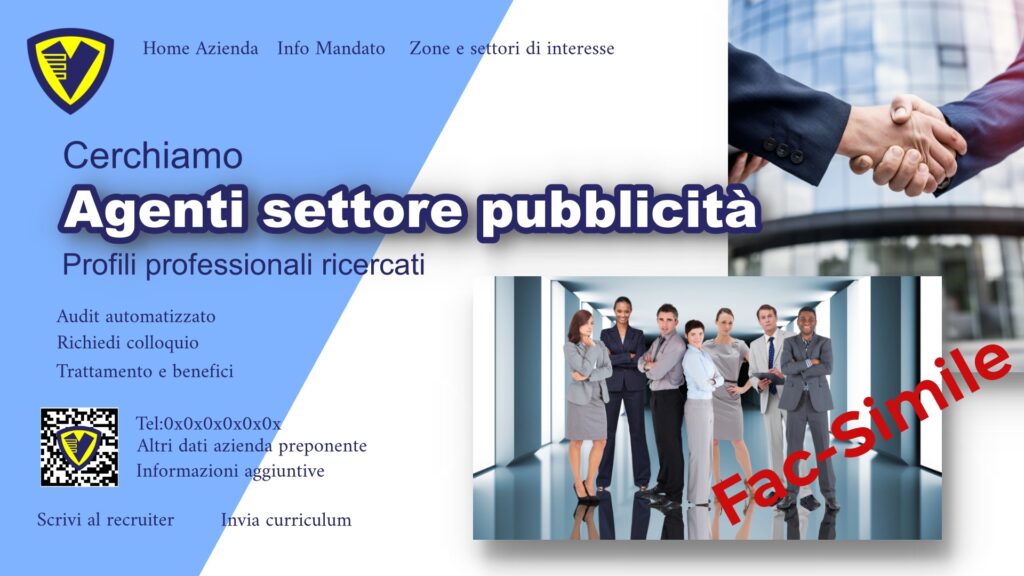 Esempio di una vetrina di engagement o landing page di recruiting